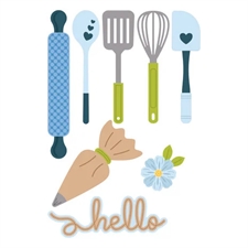 Spellbinders Dies - Make it & Bake it / Fluff, Frost & Roll